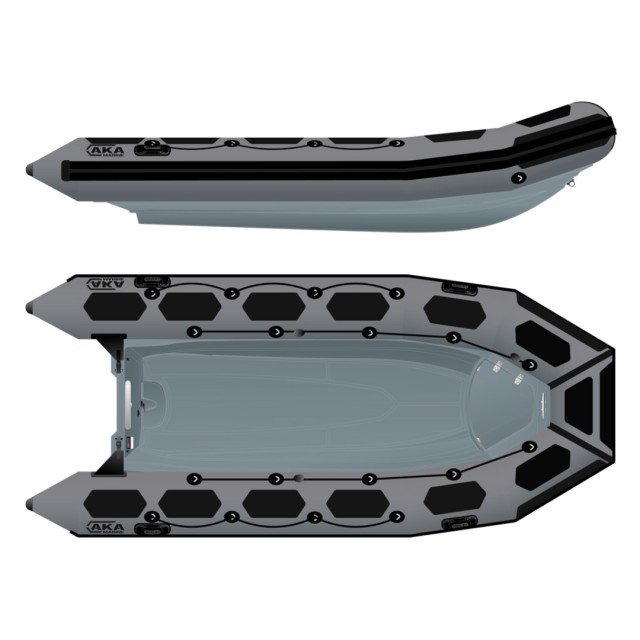 Φουσκωτό σκάφος AKA MARINE Rib PVC B-Series (R42-B) , max 50hp