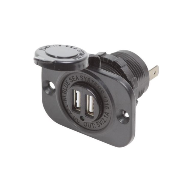 Διπλός Φορτιστής USB 12/24 VDC - 2.1 Α