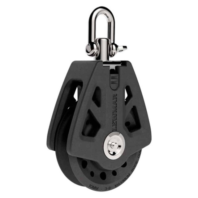 LEWMAR Ράουλο SYNCHRO 75mm Μονό, Μαύρο