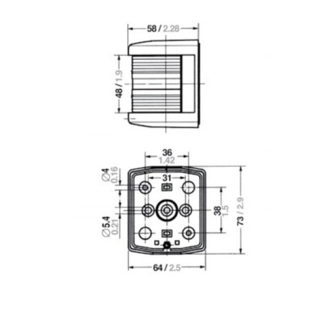 S25 Δίχρωμος, 12V, μαύρο κέλυφος