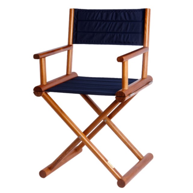 Καρέκλα Σκηνοθέτη Πτυσσόμενη Teak-Navy Blue Marine Business
