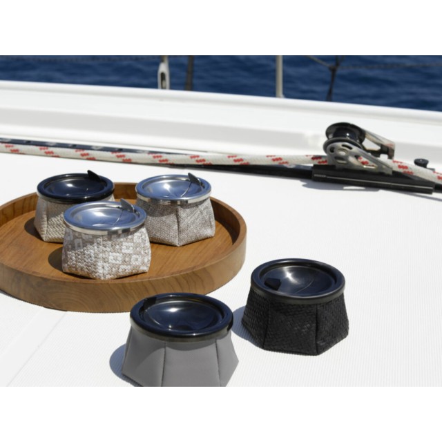 Τασάκι Windproof Rattan - Λευκό