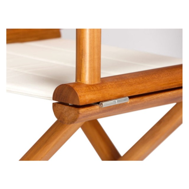 Καρέκλα Σκηνοθέτη Πτυσσόμενη Teak Εκρού Marine Business