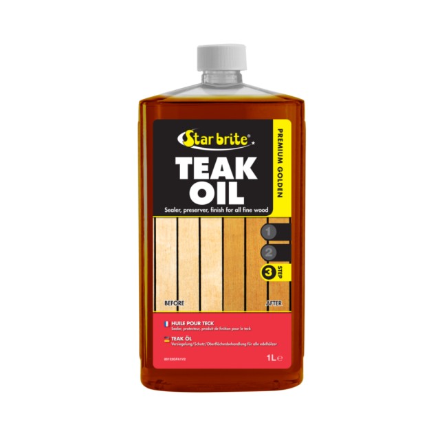 Λάδι για teak  Υψηλής Ποιότητας Premium Golden (step 3)  946ml