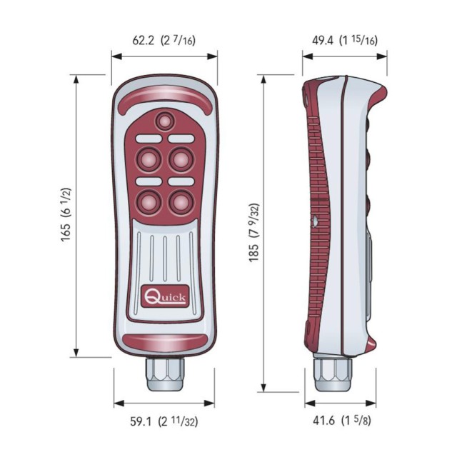 QUICK HRC1004 ΧΕΙΡΙΣΤΗΡΙΟ ΕΝΣΥΡΜΑΤΟ 4 ΟΔΩΝ