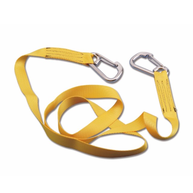 Ζώνη στερέωσης για ζώνη ασφαλείας εξοπλισμένη με δύο άγκιστρα κουμπωτά