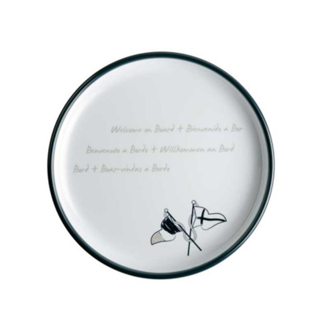 Πιάτο Επιδορπίου Αντιολισθητικό από Μελαμίνη 13,5cm Welcome on Board Marine Business (Σετ 6 τεμαχιων)