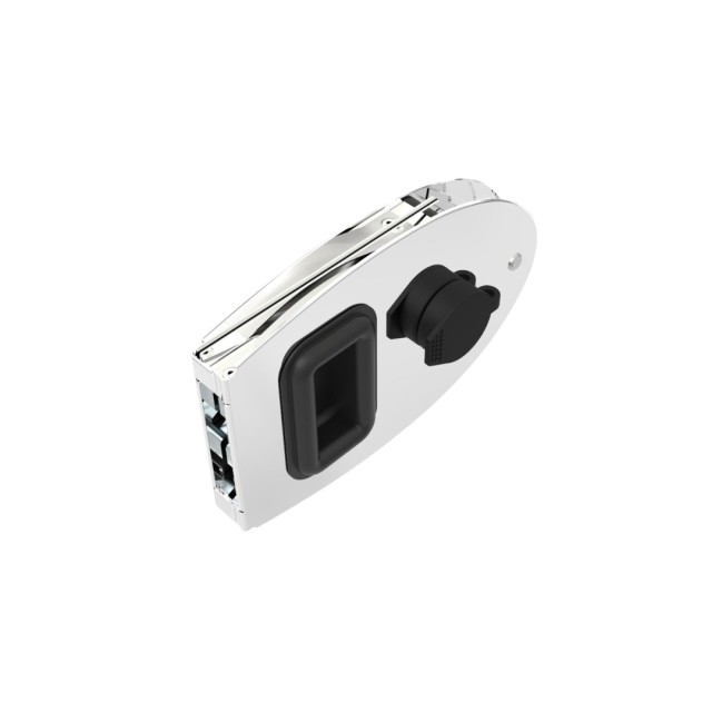 Κλειδαριά Πόρτας Flush με Κλειδί – Inox