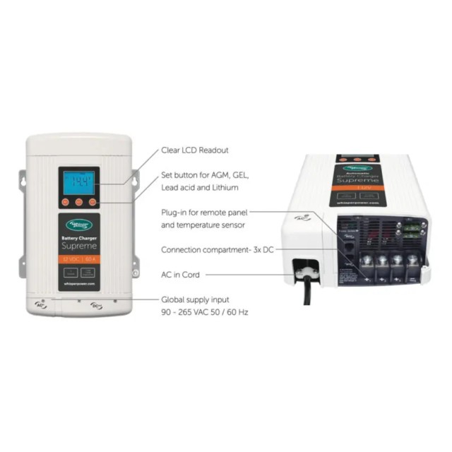 WP BC BATTERY CHARGER 12V/60A - 3X OUTPUT