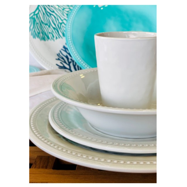 Πιάτο Γλυκού Μελαμίνης Φ20cm Harmony Pearl Marine Business (Σετ 6 Τεμάχια)