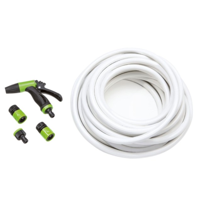 Σετ εύκαμπτου σωλήνα για σκάφος 25m & Πιστόλι νερού με αντάπτορες