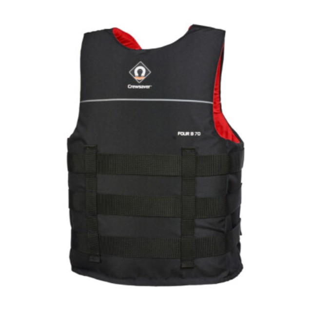 Σωσίβιο για Θαλάσσια Σπορ Four B 70N , Μαύρο/Κόκκινο