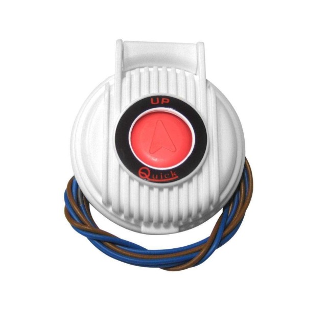 Αδιάβροχος Ποδοδιακόπτης Άγκυρας (Up) με Κάλυμμα , Λευκός