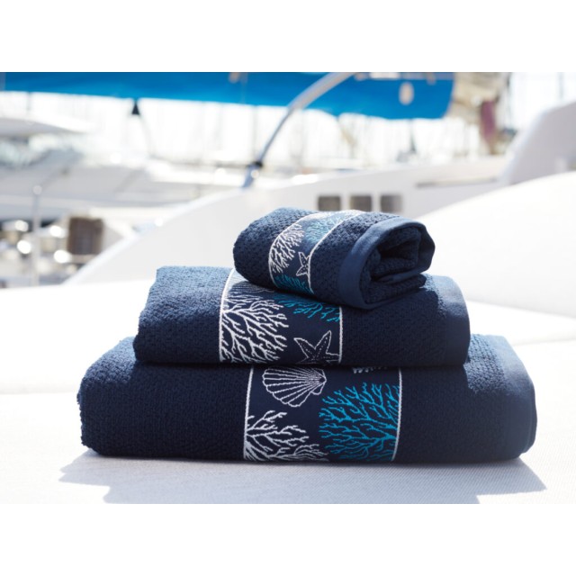Σετ Πετσέτες Μπάνιου Blue Ibiza (Σετ 3 Τεμαχίων)