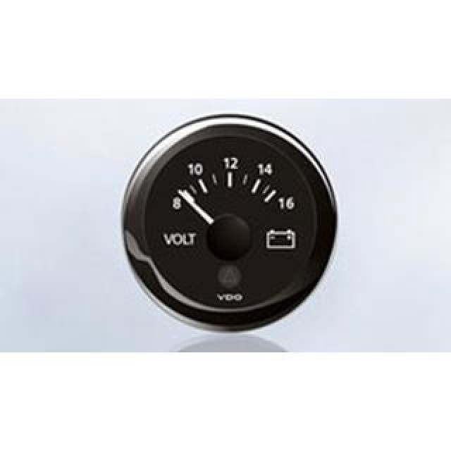 ΒΟΛΤΟΜΕΤΡΟ D52mm μαύρος 12-16V