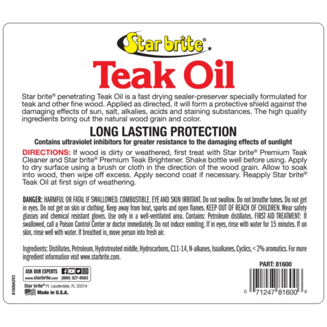 Λάδι Teak 3,78Lt