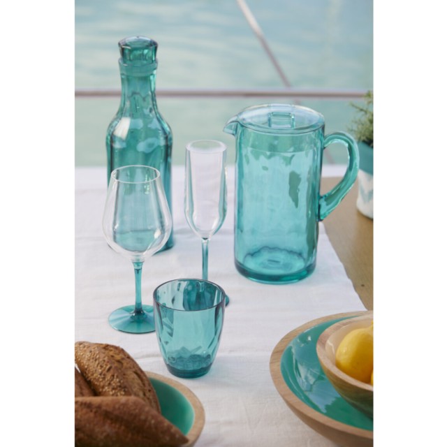 Ποτήρι Κρασιού Happy Τιρκουάζ , 6 τεμ.