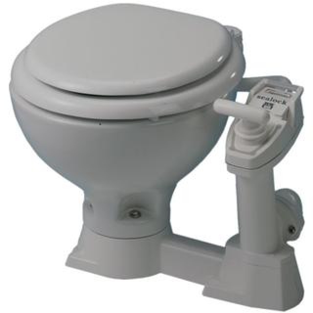 SEALOCK-SMALL PORC. BOWL, WOOD SEAT