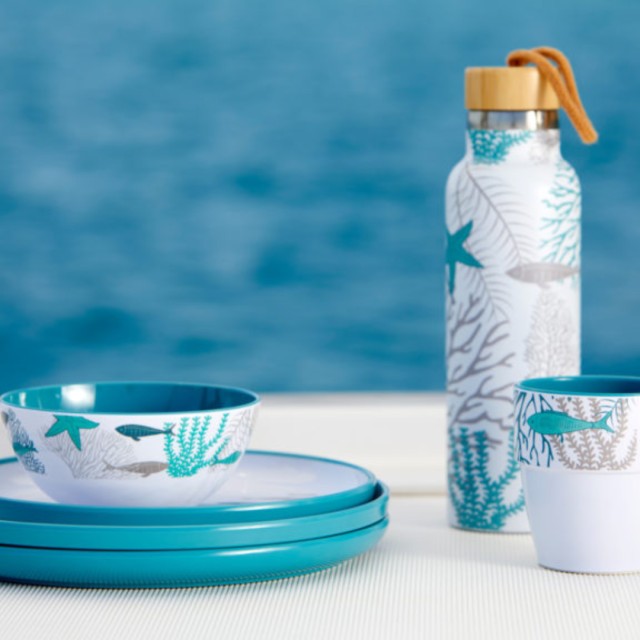 Κούπα Μελαμίνη Αντιολισθητική Coastal (Σετ 6 τεμαχίων)