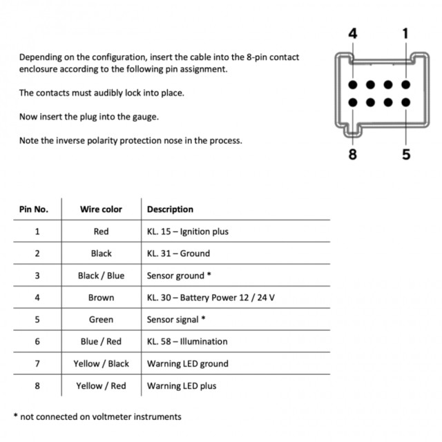 Βολτόμετρο 52mm μαύρο 18-32V DLRB Veratron ViewLine