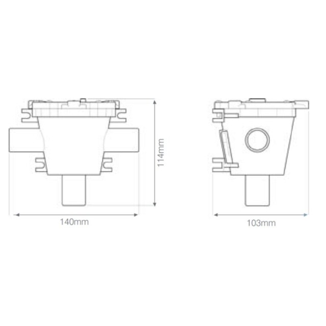 Pump Grey IC , grey water kit with 2-way inlet 24V 19ltr/min