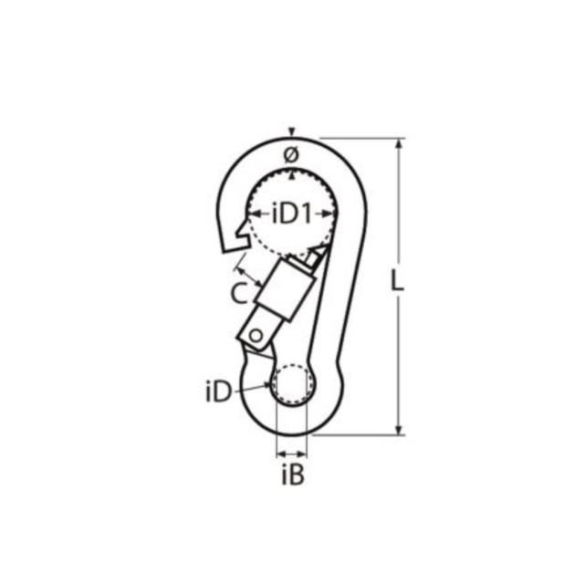 Πυροσβεστικός γάτζος ασφαλιζόμενος