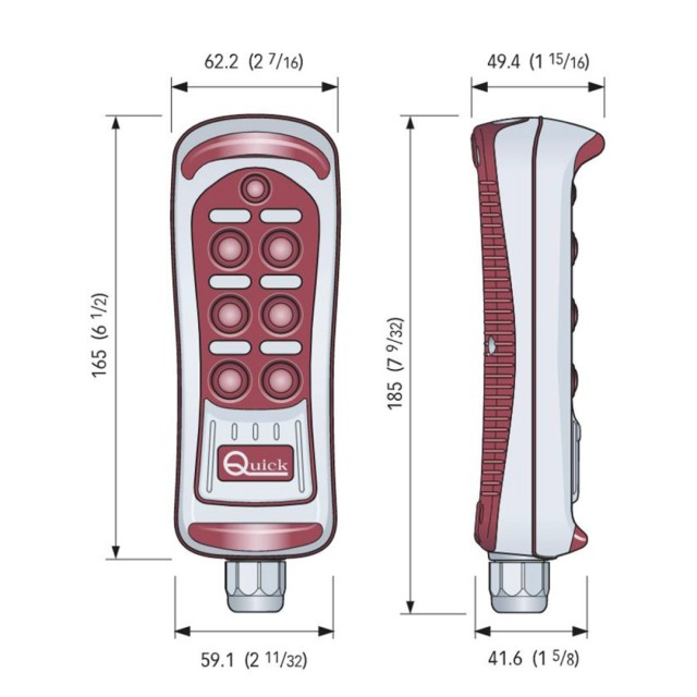 QUICK HRC1006 ΧΕΙΡΙΣΤΗΡΙΟ ΕΝΣΥΡΜΑΤΟ 6 ΟΔΩΝ