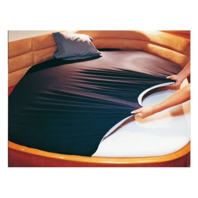 Σεντόνι Ελαστικό Βαμβακερό Μπλε 190x200x200cm Marine Business