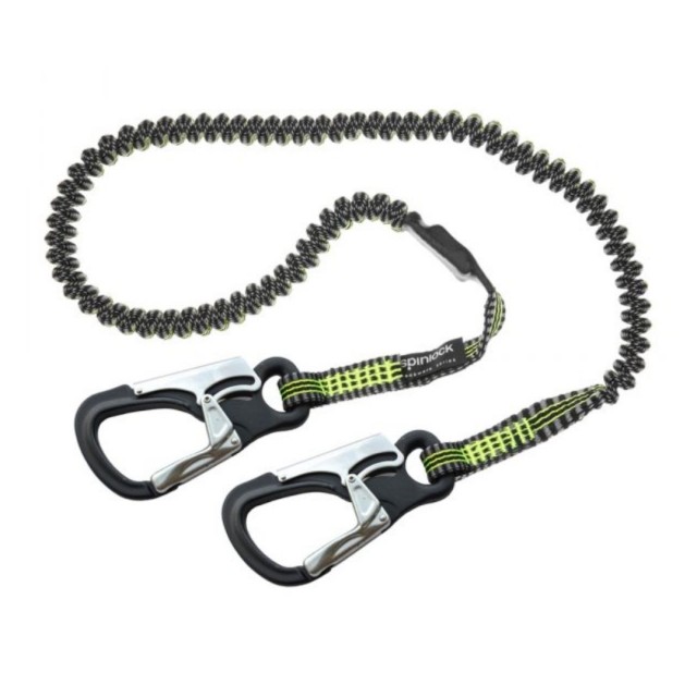Spinlock Performance 2m Elasticated Safety Line with Clip, 2 Pieces