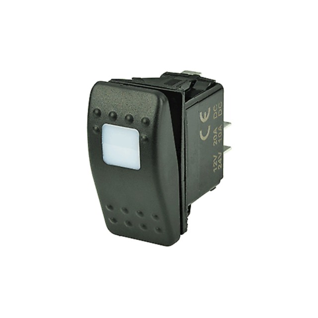Διακόπτης Contura SPST Off-On 12/24 V με 1 Amber LED