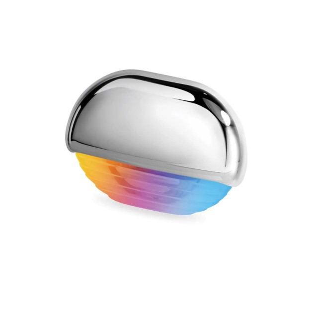 Apelo RGB Λάμπα Σήμανσης (Χρώμιο Πλαστικό Καπάκι, Multivolt, IP67)