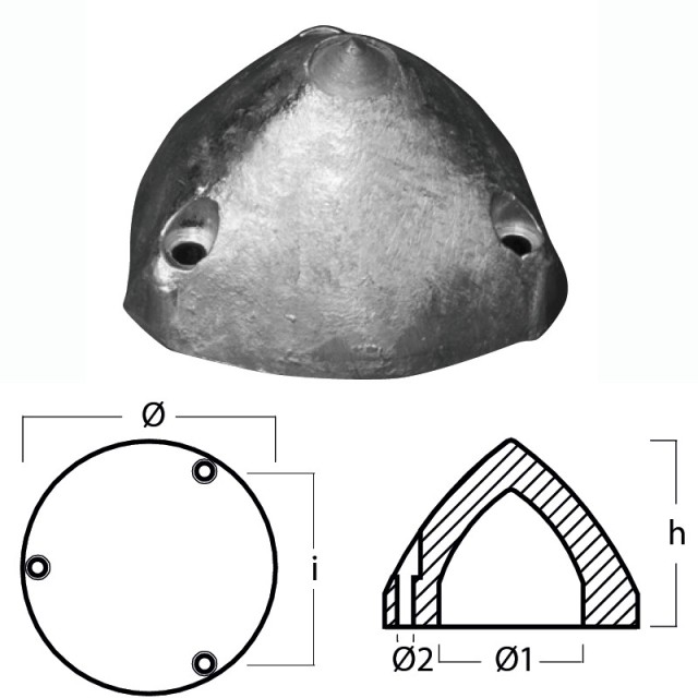 Ανόδιο Max Prop Φ100/52mm