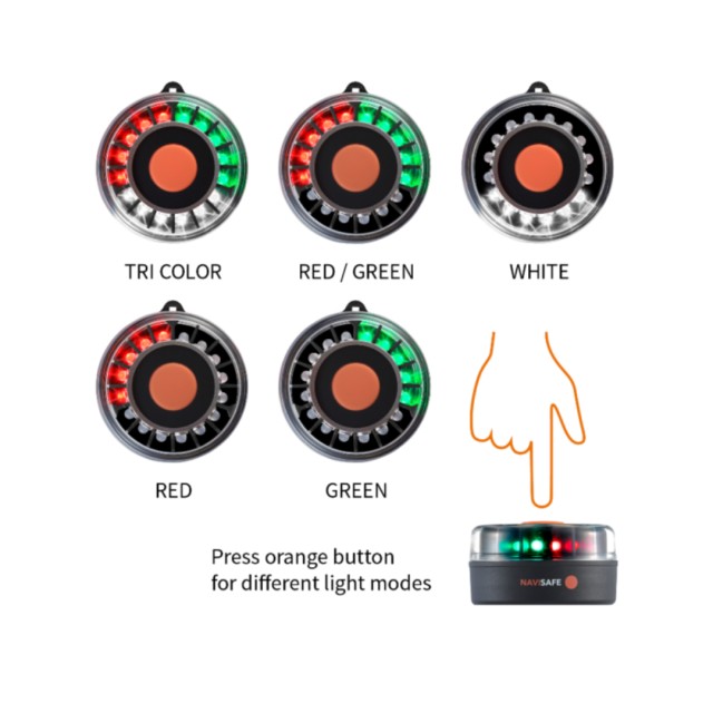 Φως Πλοήγησης Τρίχρωμο Navilight με Μαγνητική Βάση