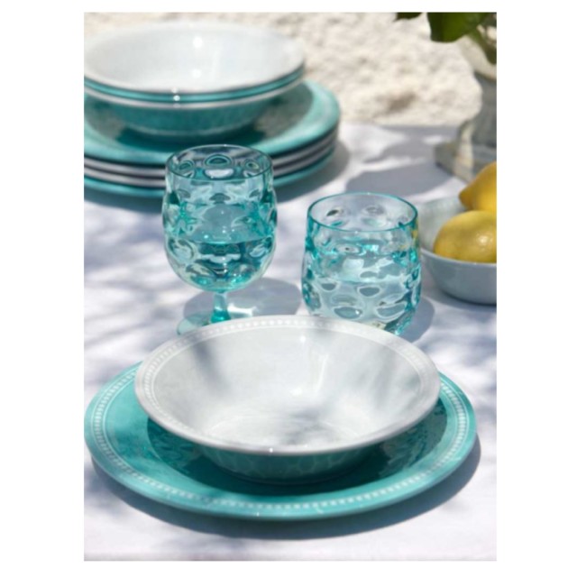 Πιάτο Δείπνου Μελαμίνης Φ27cm Harmony Acqua Marine Business (Σετ 6 Τεμάχια)