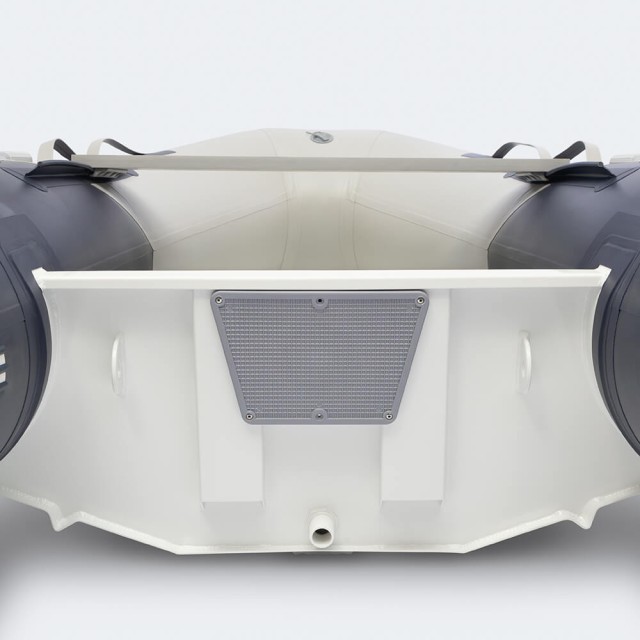 Inflatable boat Nautend PVC with single aluminium hull RAB/ Grey with diagonal navy