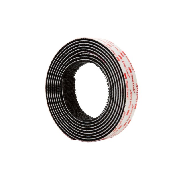 Dual Lock Ταινία Στερέωσης Μαύρη 25mm x 5m - Μεσαίας Αντοχής