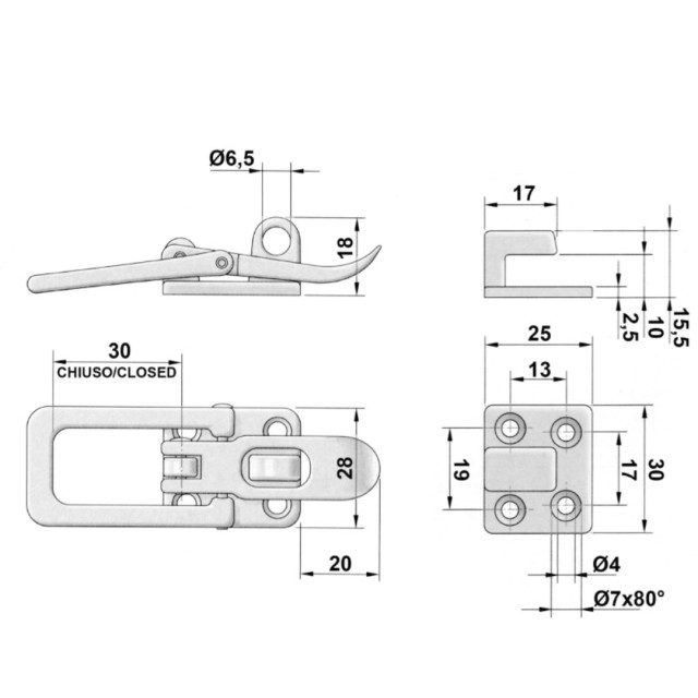 Σύνδεσμος γωνίας 30x30x2,5 mm