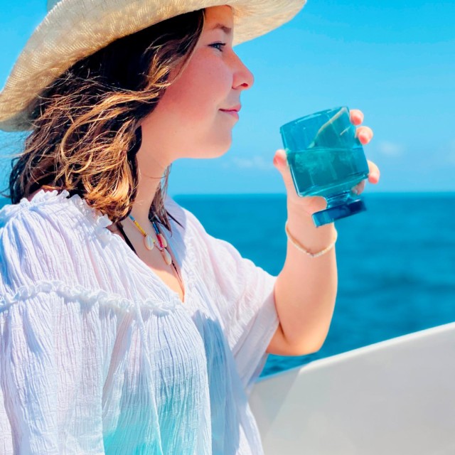 Σετ 6 τμχ ποτήρια νερού BAHAMAS τιρκουάζ