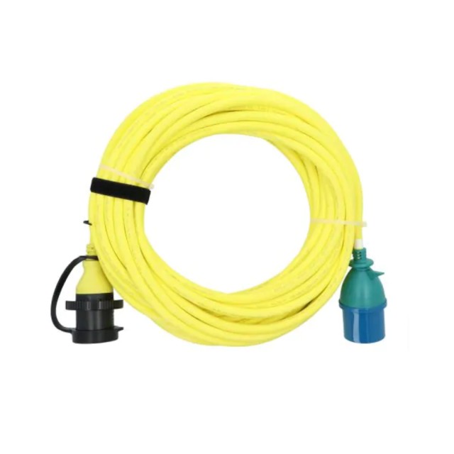 Shore power cable, with molded plug, 15m / 25A - storage bag included