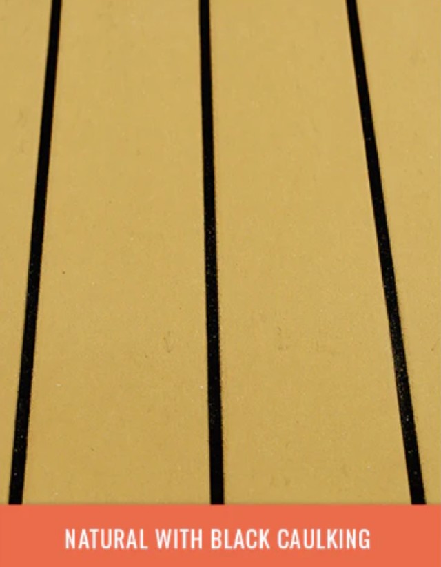 ATLANTEAK (TK) ΦΥΛΛΟ 2500x1000χ3mm NATURAL TEAK COLOR EVA TEAK (Black Caulking)