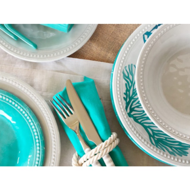 Πιάτο Δείπνου Μελαμίνης Φ27cm Harmony Pearl Marine Business (Σετ 6 Τεμάχια)