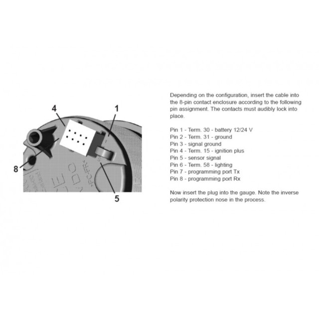 Αμπερόμετρο -60A +60A DC Μαύρο 52mm - DLRB