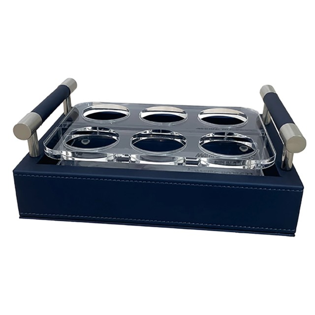 Δίσκος Μεταφοράς για Σφηνάκι με Θήκες Waves , Μπλε