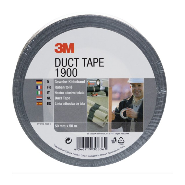 3M 1900 Υφασμάτινη Ταινία Duct 50mm x 50m
