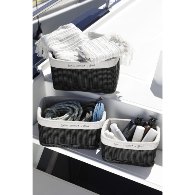 Σετ από 3 Καλάθια Hawaii , Μαύρο