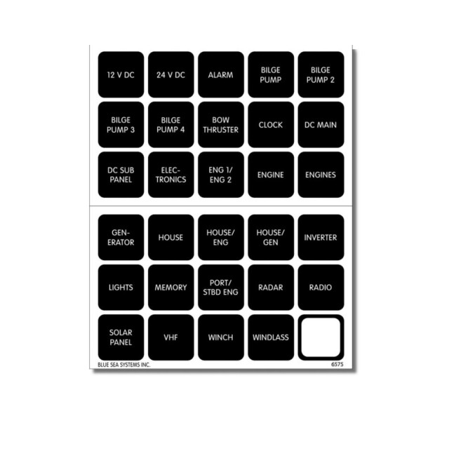 Σετ Αυτοκόλλητων Ετικετών DC για Πάνελ