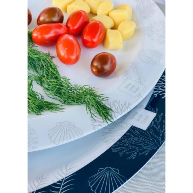 Σετ Πιατέλες από Μελαμίνη Living Marine Business 30?22,5cm – 35?25,5cm (Σετ 2 Τεμάχια)