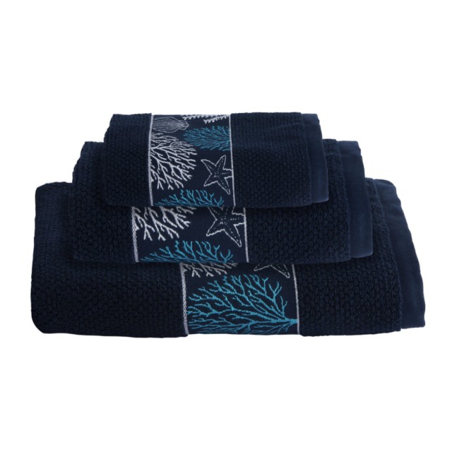 Σετ Πετσέτες Μπάνιου Blue Ibiza (Σετ 3 Τεμαχίων)