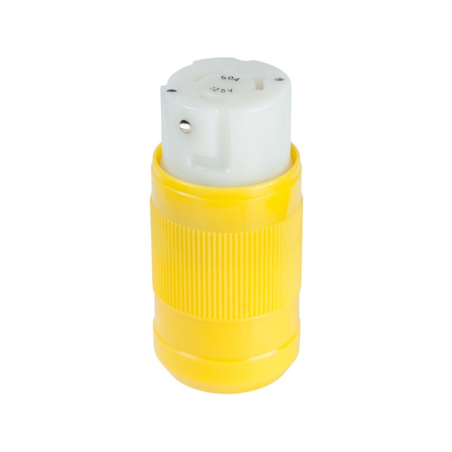 Female Connector, 50A 125V, Yellow