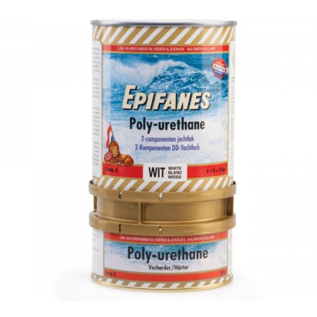 Βαφή Σκάφους 2 Συστατικών Πολυουρεθάνης Λευκό 750gr